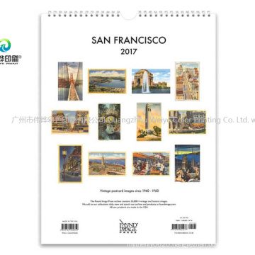 2020 Fashion Custom Printing Embossed Wall Calendar / Stationary